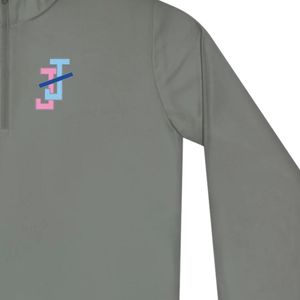 เสื้อสเวตเชิ้ตแขนยาวคอเต่าแบบซิปสีเทา น้ำหนักเบา ระบายอากาศได้ดี เหมาะสำหรับกิจกรรมกลางแจ้งและกีฬา ใส่ได้ทั้งชายและหญิง - Product Image 5