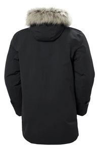 2026 Men's Winter Windproof Hooded Long Parka Solid Color <b>Jacket</b> with Zipper Handsome Casual Outwear - Product Image 5