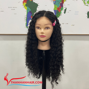 Producto estrella: Extensiones de cabello rizado al vapor 100% natural vietnamita, color negro, súper suaves y sedosas - Product Image 5