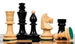 ตัวหมากรุกหรูหราแบบโรมาเนียและฮังการี ขนาด 3.8 นิ้ว ทำจากไม้เอโบนีและไม้บ็อกซ์วูด น้ำหนักสมดุล ราคาดีที่สุด - Product Image 5