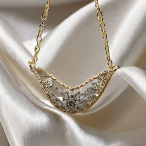 Nueva Colección Tanmaniya, Conjunto de Colgantes Dobles Kunda Étnicos para Mujer, Chapados en Oro de 14K y Rodio, con Elegantes Diamantes, Colgantes y Dijes - Product Image 3