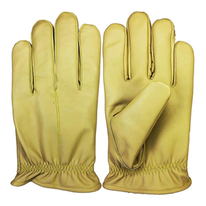 Gants d'hiver en cuir pour homme, compatibles écran tactile, thermiques, non doublés, longueur poignet, style uni, pour usage quotidien, gants fantaisie - Product Image 3