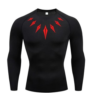Camiseta de Compresión Rashguard de Alta Calidad, Tejido de Secado Rápido que Absorbe la Humedad para Hombres, BJJ, MMA, Surf, Natación, Entrenamiento, Diseño de Logotipo Personalizado - Product Image 2