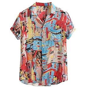 Camisa de manga corta para hombre, camisa de verano con diseño personalizado - Product Image 2