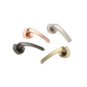 Modern Villa Brass Mortise <b>Lock</b> <b>Handle</b> with Stylish Antique Black Gold and Graphite Finish Designer Lever Shape and Smooth Door - Product Image 1