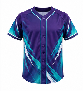 Uniforme Deportivo de Béisbol de Alta Calidad, Sublimado, con Botones, para Hombre y Mujer, Transpirable, Ligero, para Equipos de Softbol, Venta al Por Mayor - Product Image 2