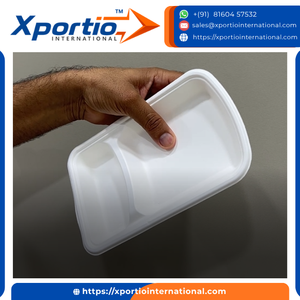 Premium Quality Bagasse 2Cp Square Meal Tray Sugar Cane <b>Pulp</b> Compartment Plate FDA Certified Bulk Supply For Food Festivals - Product Image 2