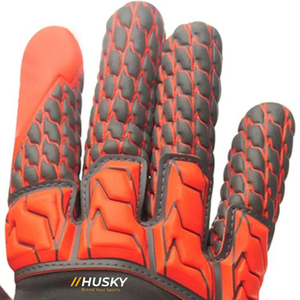 HUSKY SPORTSWEAR Warm Full Finger <b>Touchscreen</b> <b>Gloves</b> Black Acrylic Cotton Winter Outdoor Use Jacquard Wrist Length Breathable - Product Image 5