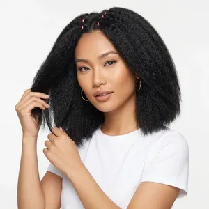 100% Remy Weft Straight Highlighted Full Lace <b>Wig</b> Long <b>Black</b> Hair Natural Wave Texture Human Weft Customizable Hair - Product Image 1