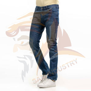 Pantalones Vaqueros de Mezclilla de Alta Calidad con Logotipo Personalizado para Hombre, Estilo Recto, Cintura Media, Fabricante OEM - Product Image 3