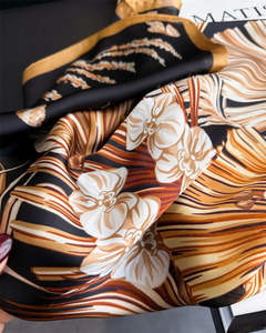 Nouveau Foulard Carré Femme Effet Soie, Foulard de Cou, Bandeau Imprimé, Nouveaux Châles et Écharpes Printemps - Product Image 6