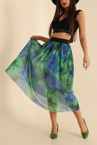 Custom Eco-Friendly Casual Wrap Women's High <b>Waist</b> <b>Elastic</b> Ribbed Knit Long <b>Skirt</b> 100% Polyester Solid - Product Image 6