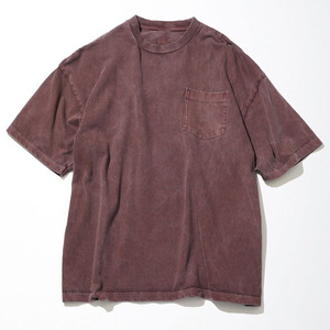 Camiseta Vintage para Hombre, Estilo Desgastado, Holgada, con Hombros Caídos, Camiseta de Verano con Bolsillo para Hombre - Product Image 3