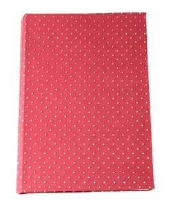 Agenda en papier à couverture rigide pour sublimation, cadeau, couleur bordeaux, avec petits points dorés métalliques imprimés sur toute la couverture, planificateur quotidien, hebdomadaire, mensuel - Product Image 1
