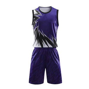 Conjunto de Camiseta de Baloncesto Sublimada Unisex, Camiseta sin Mangas con Estampado Geométrico, Pantalones Cortos que Absorben la Humedad, Ajuste Atlético, Verano - Product Image 1
