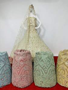 ใหม่ arwah คอลเลกชันชุดเจ้าสาวหนักชุดที่สวยงามไข่มุกโมติ jarkan หิน7ที่ไม่ซ้ำกันเสื้อแต่งงานสุทธิ salwar anarkali - Product Image 2