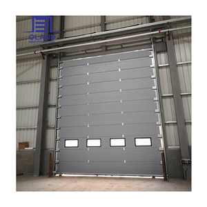Porte sectionnelle industrielle isolée à chaud, en acier, avec isolation en mousse PU, verticale, thermique, automatique, pour entrepôt - Product Image 6