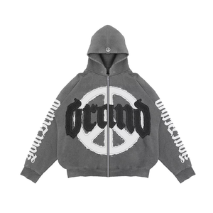 ชุดวอร์มผู้ชายผ้าฟลีซเทคโนโลยีโพลีเอสเตอร์/คอตตอนคุณภาพสูง ระบายอากาศได้ดี แบบสวมใส่สบาย สีพื้น สองชิ้น ทรงโอเวอร์ไซส์ มีฮู้ด สำหรับฤดูหนาว - Product Image 4