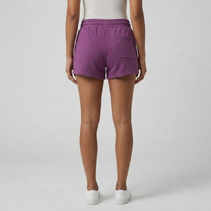 Shorts en polaire pour femmes avec poches - Shorts de sport doux à cordon de serrage / Shorts de jogging pour femmes - Product Image 2