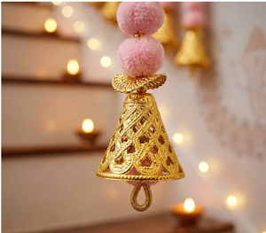 Traditional <b>Pink</b> Nonwoven Felt Tassel Hanging <b>Decor</b> for Chinese New Year Indoor Entryway <b>Home</b> Decoration - Product Image 3