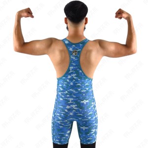 Nouvel arrivage Vente en gros Wrestling Singlet Personnalisé pour hommes Sublimation Polyester Spandex Wrestling Sportswear Singlet - Product Image 4