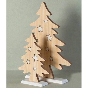 Árbol de Navidad de Madera con Base Estable, Suministro Directo de Fábrica, para Decoración Navideña del Hogar y Centro de Mesa Festivo en Venta - Product Image 6
