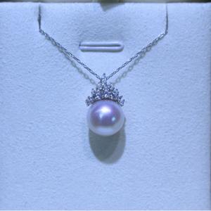 Collar de Perlas de Agua Dulce de Plata de Ley S925 con Cadena Ajustable en Forma de Y, Partículas de Perla de Luz Intensa para Mujer - Product Image 2