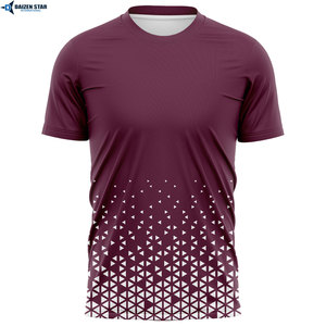 Men's Eco-Friendly Quick Dry Breathable 100% Cotton Jersey T-Shirts Short Sleeve Loose Fit Solid Casual O-Neck Silk Screen - Product Image 3