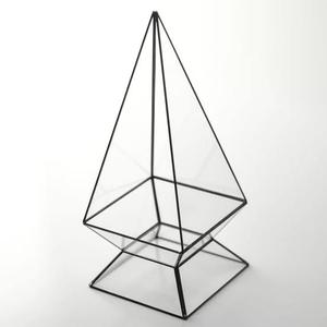 Terrario de Cristal Negro, Recipiente Artístico Transparente para Exhibición de Suculentas, Plantas Aéreas y Decoración Elegante - Product Image 4