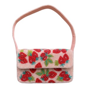 Bolso Bandolera de Lujo con Cuentas Hechas a Mano con Diseño de Cebra Azul para Mujer, Estampado Animal de Moda - Product Image 4