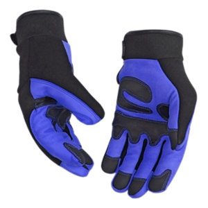Gants de sécurité en cuir de vachette grainé de qualité supérieure, anti-impact, robustes, protection industrielle, avec élastique froncé - Product Image 6