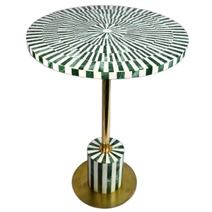 Hotel Furniture Item Hand Curving Metal Leg Coffee <b>Table</b> <b>Resin</b> Finished <b>Top</b> Decorative Tea Coffee Serving Center <b>Table</b> - Product Image 1