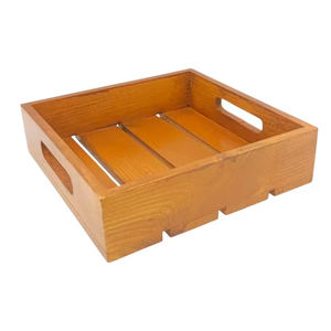 High Quality Multipurpose Wooden Serving Tray Platter Ideal for Breakfast Tea Storage <b>Table</b> & <b>Kitchen</b> Decor - Product Image 1