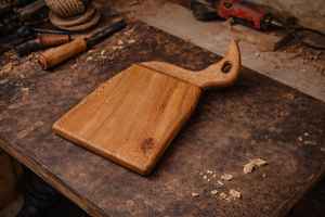 Planche à découper en bois de forme personnalisée, écologique, artisanale, décorative, pour la cuisine et les restaurants - Product Image 2