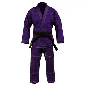 Paarse Kleur Braziliaanse Bjj Gi Uniformen Hoge Kwaliteit Modieuze Unisex Judo Karate Uniformen