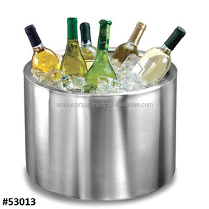 Refroidisseur à vin à double paroi, refroidisseur à vin décoratif en métal, refroidisseur à vin pour une seule bouteille, support de refroidissement, design martelé - Product Image 6