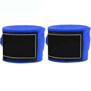 Vendas al por mayor de vendas de algodón negras para boxeo/MMA con logo personalizado para uso en gimnasios - Product Image 6