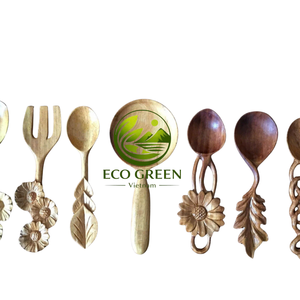 Farmhouse <b>Wooden</b> Spoon Handmade Natural Wood Cooking Utensil Rustic Kitchen <b>Tool</b> Sustainable Tableware for Country Style Homes - Product Image 2