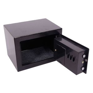 Cassaforte Elettronica 17E per Uso Domestico, Nera, con Password, in Acciaio, per Conservazione Sicura - Product Image 1