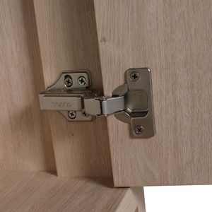 36-Inch Freestanding White Ceramic Sink <b>Bathroom</b> <b>Vanity</b> with 2 Soft Close Cabinet Doors W1286S00063 (BVB02436PLO F BL9090B) - Product Image 6