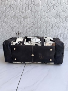 2026 New Design Cowhide Leather Luggage <b>Bags</b> Unique Designer Handmade <b>Bag</b> Unisex Travel <b>Bag</b> Multi Uses Big Size Duffel <b>Bag</b> - Product Image 4