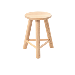 Tabouret rond en bois, banc ottoman, style scandinave, style farmhouse, pour la maison, le jardin, l'entrée - Product Image 3