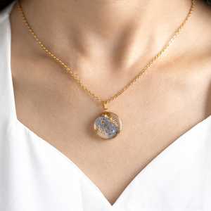 Customize Handmade Nature Dried Flower Resin Necklaces Real Flower Jewelry Necklace to <b>Her</b> <b>Unique</b> Birthday <b>Gift</b> - Product Image 6