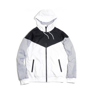 Sweat-shirt à capuche zippé coupe-vent personnalisé pour homme, coupe classique, respirant, pour la gym, en coton tricoté uni 100% - Product Image 2