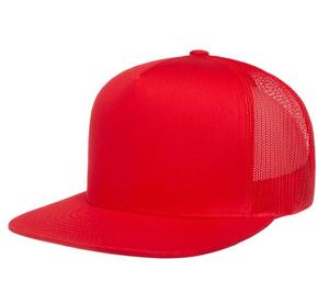 หมวกแก๊ปทรงทรัคเกอร์แบบขายส่ง หมวก 5 แฉก ปีกแบน หมวกตาข่ายแบบ Snapback หมวกตาข่าย หมวกแก๊ปทรัคเกอร์แบบสั่งทำ - Product Image 1