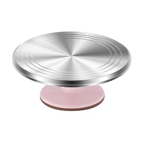 Support à gâteau rotatif en aluminium de 12 pouces, plateau tournant pour gâteau, fournitures de décoration de gâteaux et de cupcakes - Product Image 6