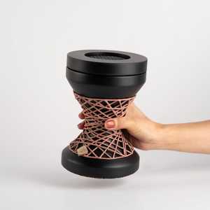 Modern Geometric Incense <b>Burner</b> Black With Pink Mesh Design Aromatherapy Holder All-Season Use - Product Image 1