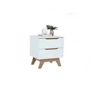 Scandinavian <b>White</b> Colour MANDO <b>Side</b> <b>Table</b> for Modern Room Versatility and Functional Bedside Storage for Kids Bedroom - Product Image 3
