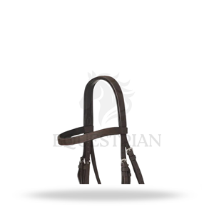 Brida de caza plana de tamaño completo para equitación inglesa, para uso en competiciones de caza. - Product Image 4