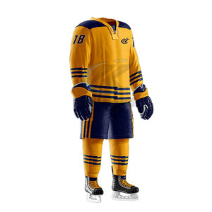 KHIMASHAM INDUSTRY Uniforme de Hockey sur Glace pour Hommes Adultes, Meilleure Vente, Dernier Design, Polyester Respirant, Personnalisable, Fabrication de Haute Qualité - Product Image 4